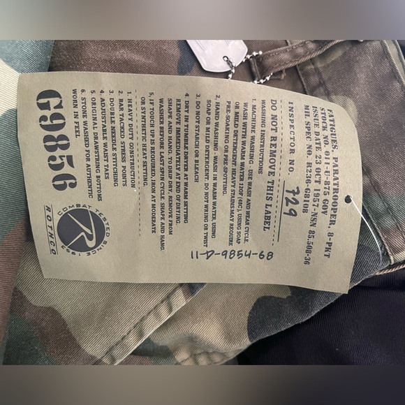 Camo pants, Rothco, Large (waist 35-39) - Picture 4 of 4